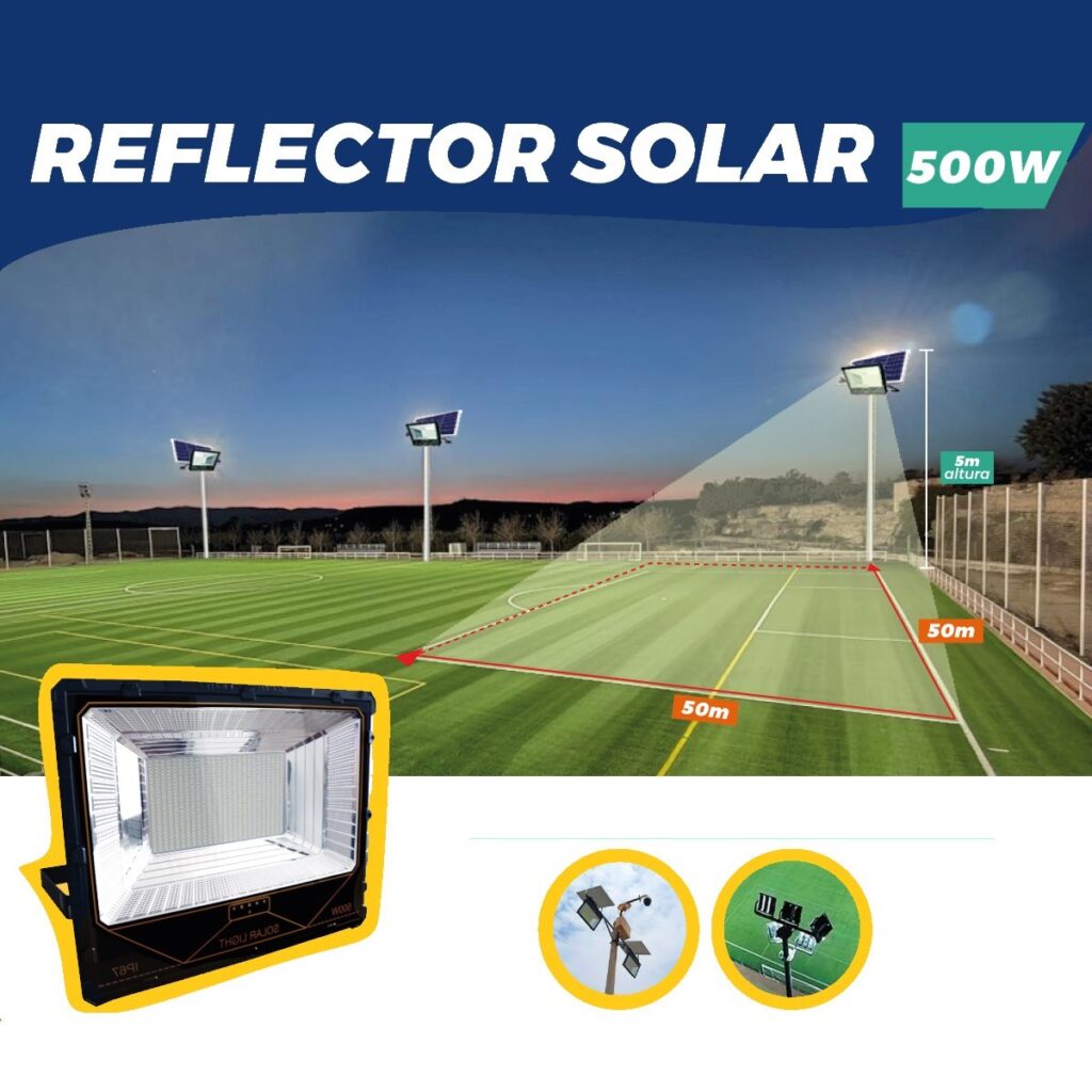 Reflector Solar 500W - GoLed Peru - Productos y Servicios de Iluminacion  LED