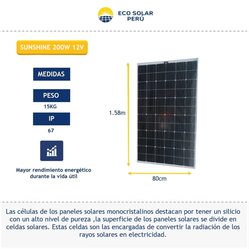 Kit solar 1200W/dia para vivendas de campo