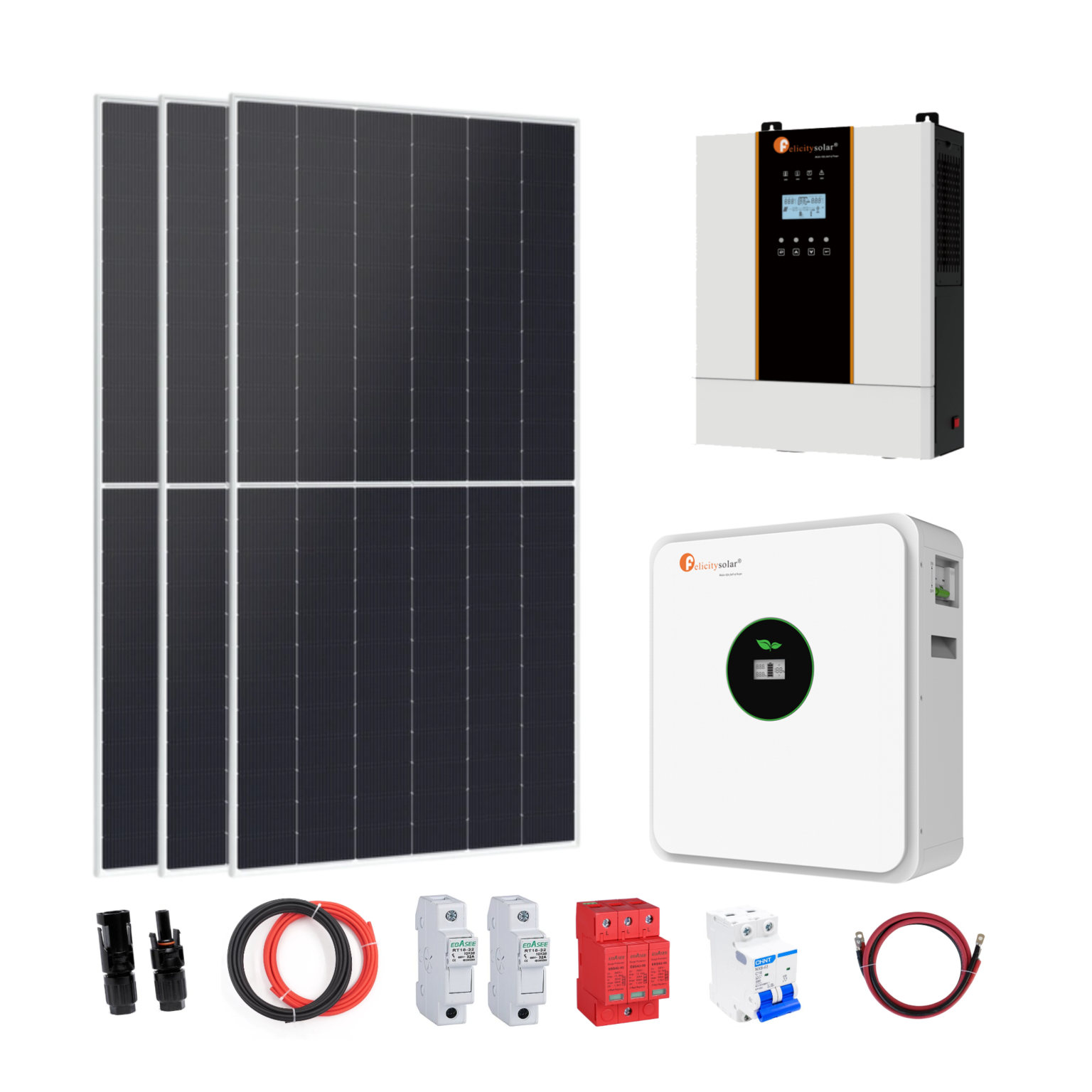 Kit Solar Perú 3000W 24V 7,440WhDia Felicity Solar | Kit solar con ...
